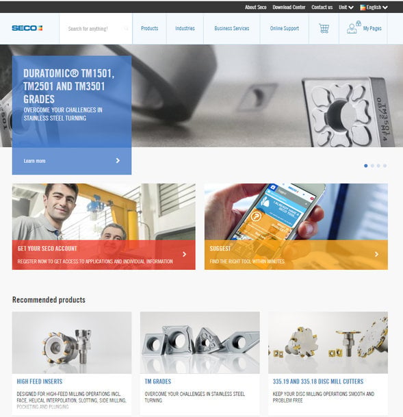 Sito Tools Utilizzando il sito web Seco Tools da utente registrato puoi accedere a ...