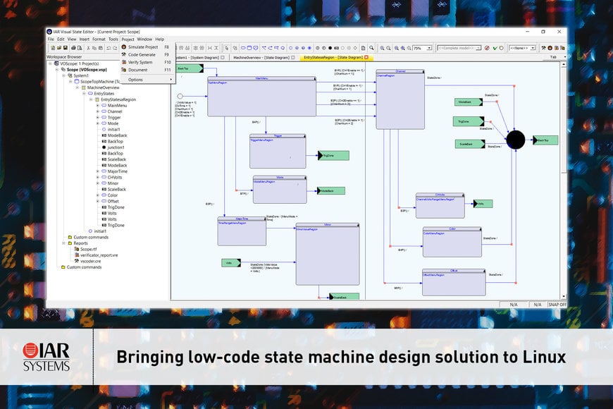 IAR Systems brings low-code state machine design solution to Linux ...
