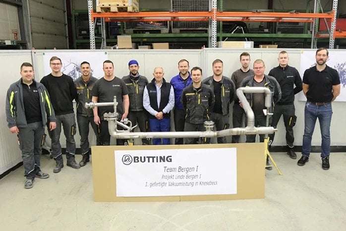 Butting manufactures First vacuum-insulated piping in Knesebeck ...