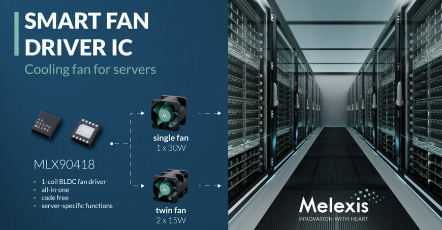 Server Motor Driver MELEXIS COOLS SERVERS WITH A CODE-FREE 1-COIL FAN DRIVER | Electronics ...