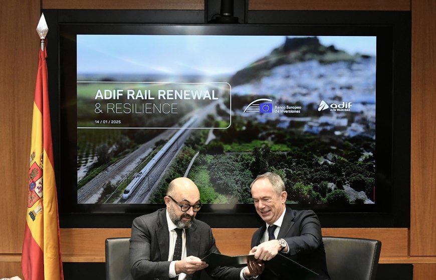 Adif AV y BEI firman préstamo de 350 M€ para mejoras ferroviarias