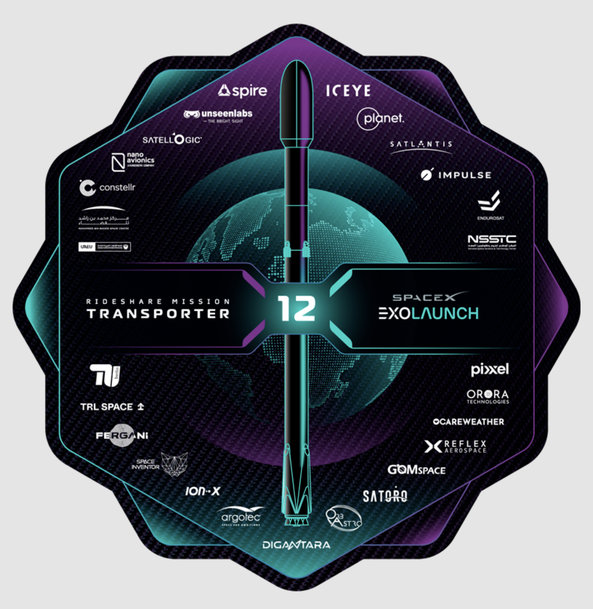 Exolaunch Delivers 34&nbsp;Satellites on Transporter-12&nbsp;Mission with SpaceX