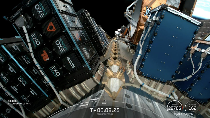 Exolaunch Delivers 34&nbsp;Satellites on Transporter-12&nbsp;Mission with SpaceX