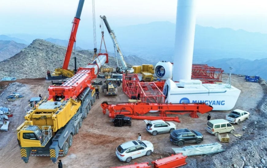 SANY SAC40000T Achieves a Milestone First Lift in Gansu Wind Power Project