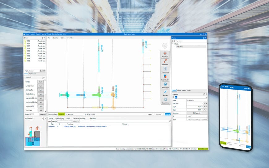 Optimierte Auftragsverteilung im Flottenmanagementsystem TCS