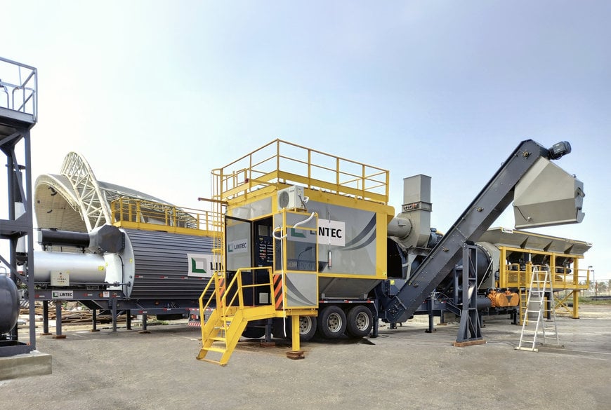 Lintec CDP12001M Asphalt Mixing Plant selected for major water infrastructure project in Gabon