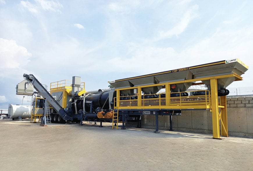 Lintec CDP12001M Asphalt Mixing Plant selected for major water infrastructure project in Gabon