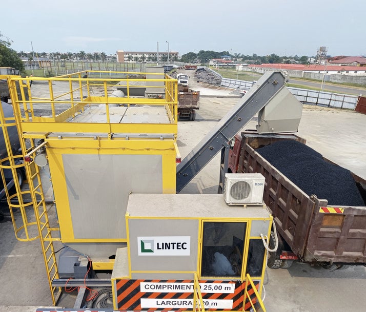 Lintec CDP12001M Asphalt Mixing Plant selected for major water infrastructure project in Gabon