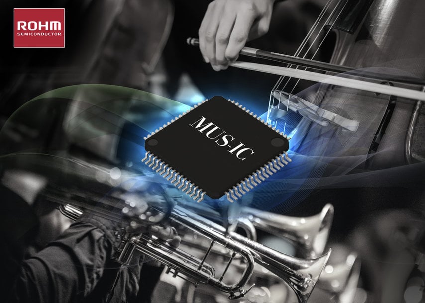 ROHM’s 2nd Generation MUS-IC Series Audio DAC Chip for Hi-Res Audio Playback