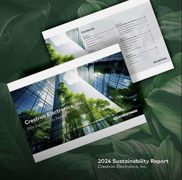 Crestron's 2024 report highlights sustainability progress and commitment