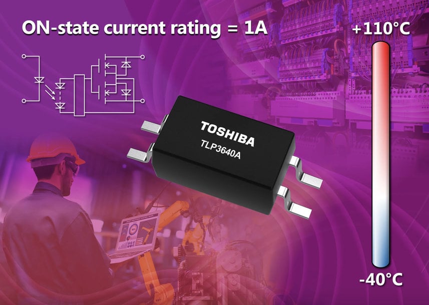 Toshiba launches TLP3640A photorelay for factory automation & industrial applications