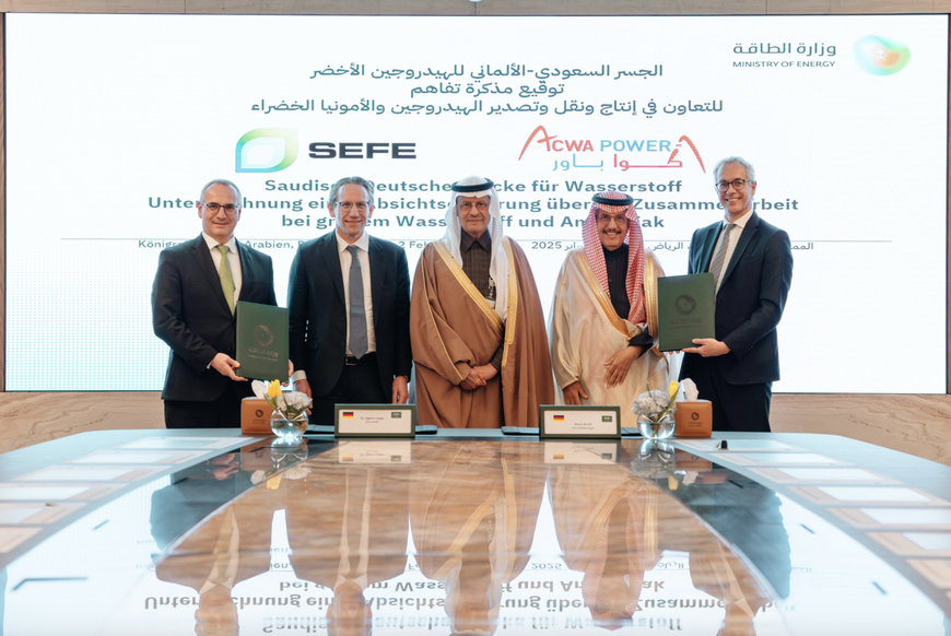 ACWA Power and SEFE to Deliver 200,000 Tonnes of Green Hydrogen annually to Germany and Europe