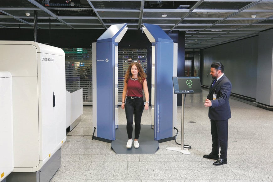 Frankfurt is the world’s first airport to regularly use walk-through scanners from Rohde & Schwarz for passengers 