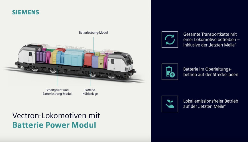 Siemens Mobility erh&auml;lt ersten Auftrag f&uuml;r Vectron-Lokomotiven mit Batterie-Modul