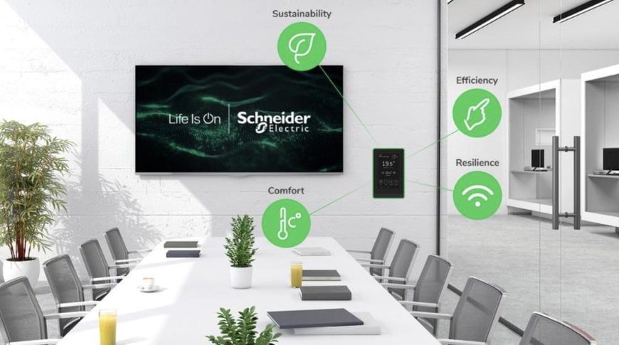 Schneider Electric presents SpaceLogic Touchscreen Room Controller