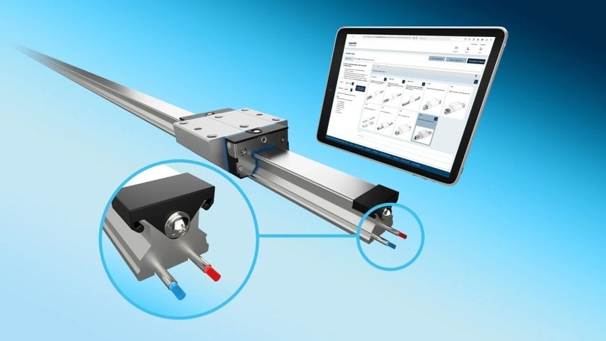 Quick and easy roller rail system with optional temperature control function from Bosch Rexroth