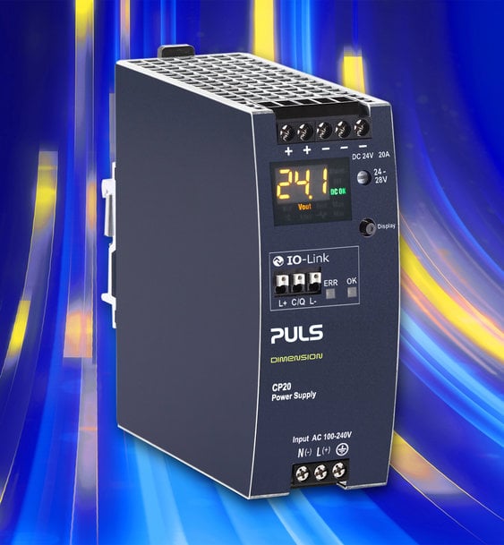 New power supply with IO-Link interface and integrated display introduced by PULS