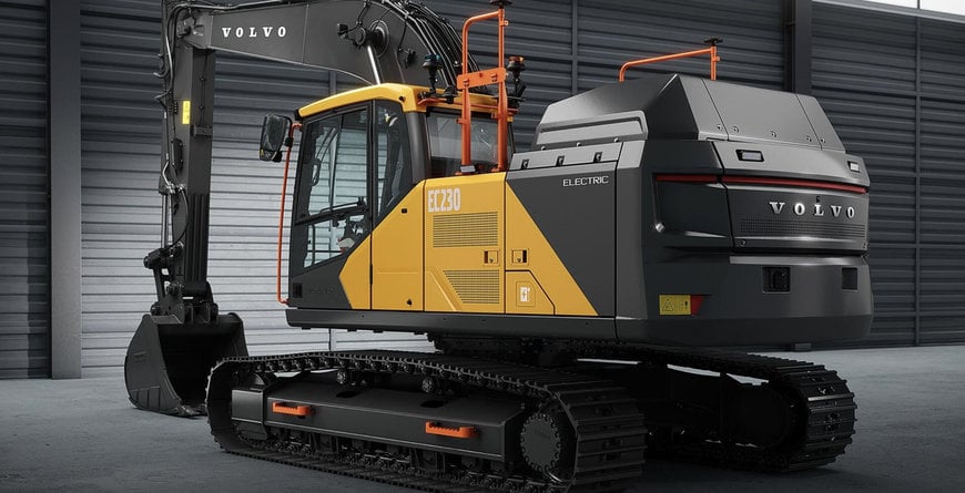 Uppdaterade Volvo EC230 Electric är laddad för en hel arbetsdag