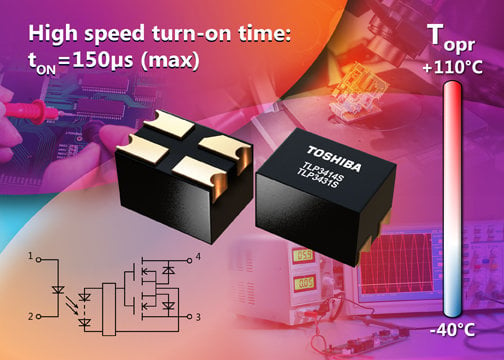 Les nouveaux photorelais à haute vitesse de Toshiba améliorent l'efficacité des testeurs de semi-conducteurs