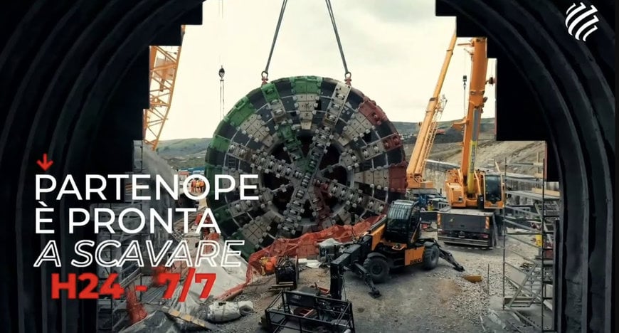 Webuild avvia TBM “Partenope” per l’Alta Velocità Salerno-Reggio