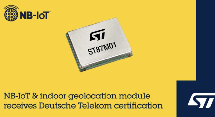 STMicroelectronics' NB-IoT, geolocation module gains Deutsche Telekom certification