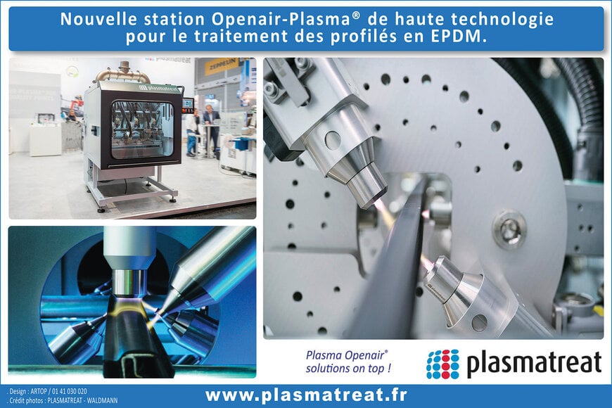 Plasmatreat annonce la sortie d'une nouvelle station Openair-Plasma de haute technologie pour le traitement des profilés en EPDM