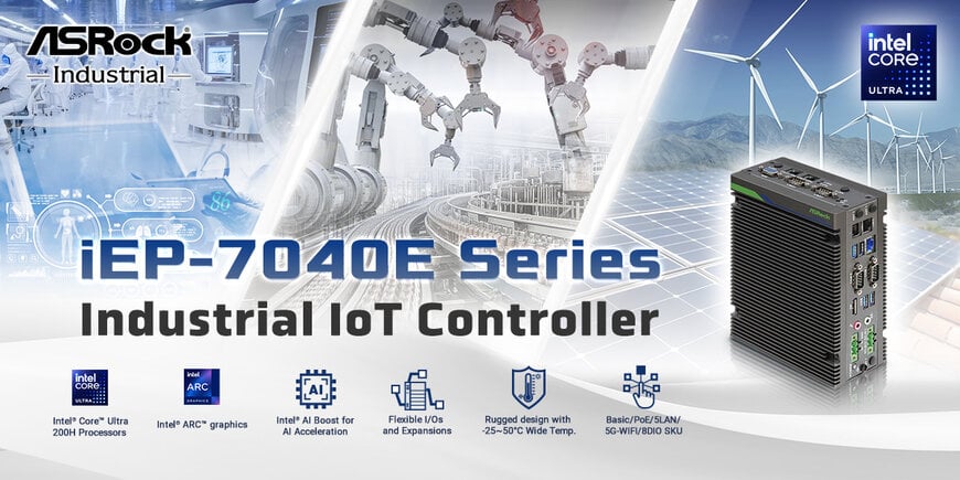 ASRock Industrial launches iEP-7040E Series IoT Controller for edge computing