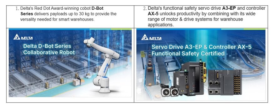 Delta’s Wireless Charging and Industrial Automation Solutions for Smart Warehouses Shine at ProMat 2025