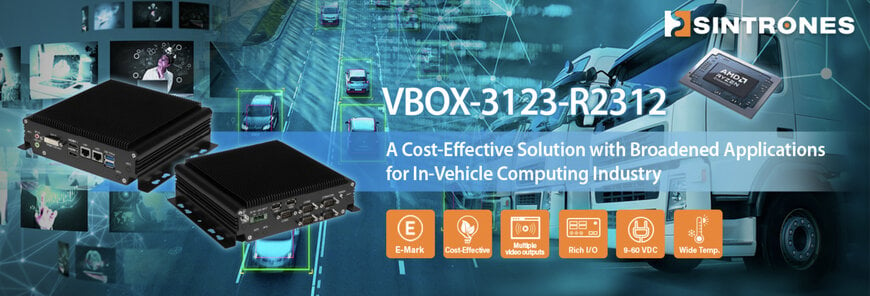 SINTRONES launches VBOX-3123-R2312, expanding in-vehicle computing applications