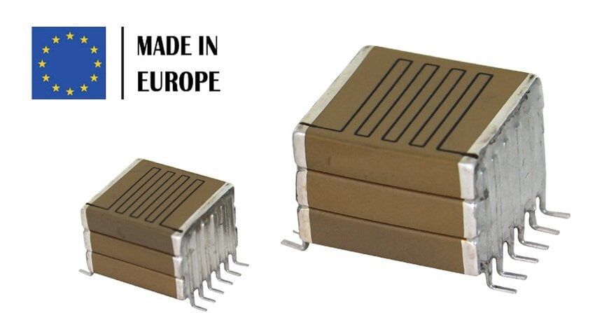 Les seuls condensateurs à impulsion avec résistance de décharge intégrée fabriqués en Europe : la série Pulse CF/CFS d'Exxelia