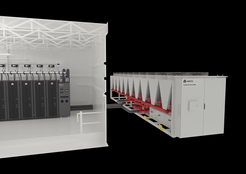 Vertiv introduce un nuevo sistema flexible de rechazo de calor de alta densidad para apoyar la refrigeraci&oacute;n h&iacute;brida por l&iacute;quido y aire