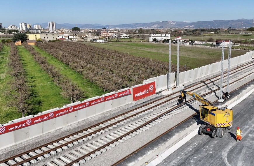 Webuild works on the first section of the Naples-Bari High-Speed/High-Capacity Railway