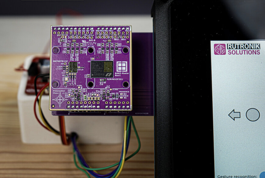 Rutronik System Solutions entwickelt Demo f&uuml;r KI-Steuerung mit radarbasierter Gestensteuerung mit Infineons PSOC Edge E84