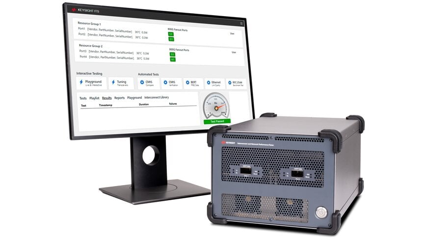 Keysight stellt 1,6T-Plattform und die erste Software zur automatisierten Validierung der Leistung von Netzwerk-Verbindungen vor