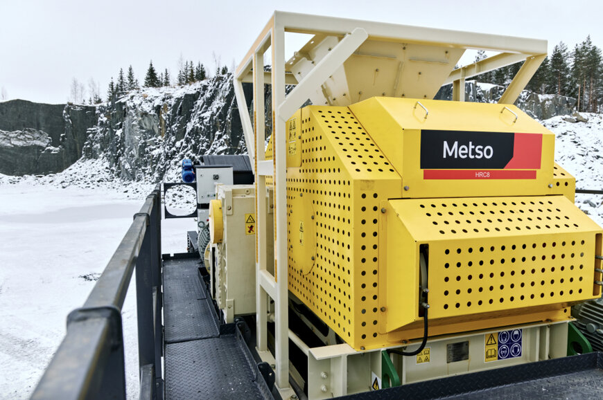 Metso HRC crusher enables industrial sand production & construction material separation