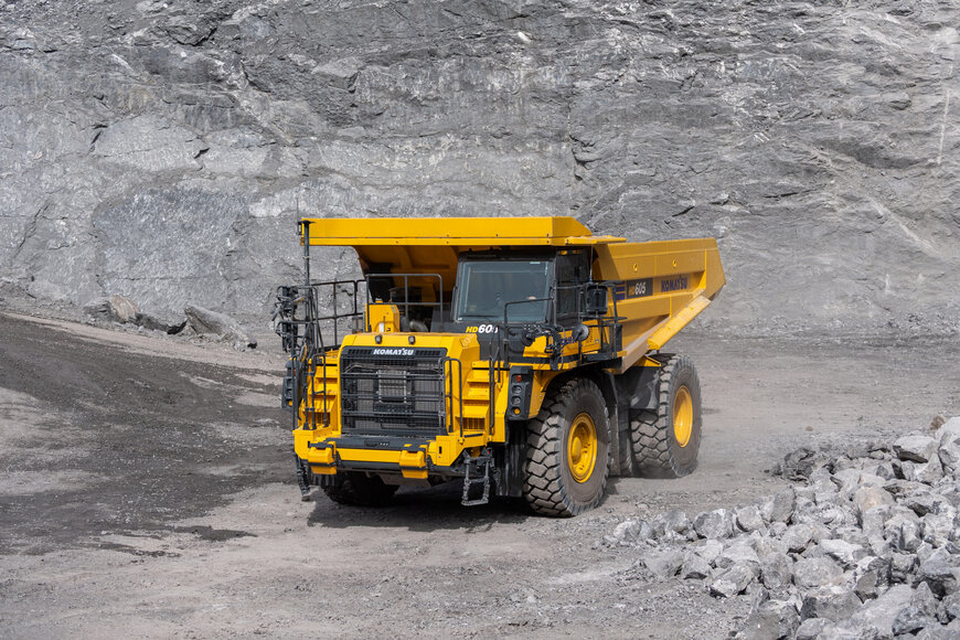 Le nouveau tombereau rigide HD605-10 de Komatsu sera en démonstration à Bauma 2025