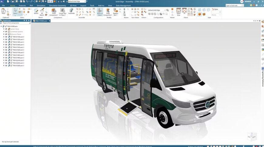 Tremonia Mobility liefert effiziente und nachhaltige Kleinbusse mit Siemens Xcelerator