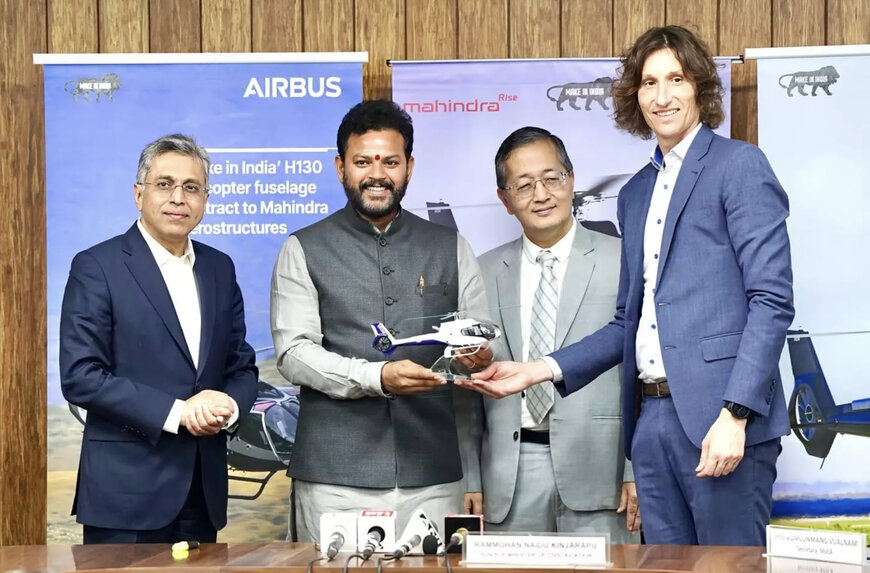 Airbus awards ‘Make in India’ H130 helicopter fuselage contract to Mahindra Aerostructures