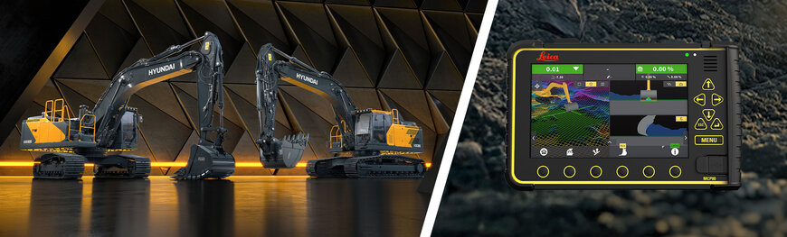 Hyundai Construction Equipment and Leica Geosystems are introducing 3D machine guidance system for excavators