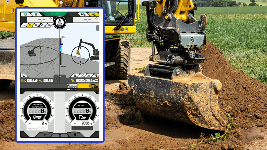 Il sistema di guida Smart Construction 3D Machine Guidance di Komatsu diventa compatibile con i tiltrotator più diffusi nel mercato