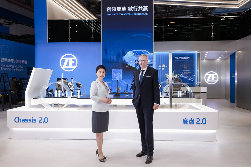 Auto Shanghai: ZF presents connected chassis and range extender for electric drives