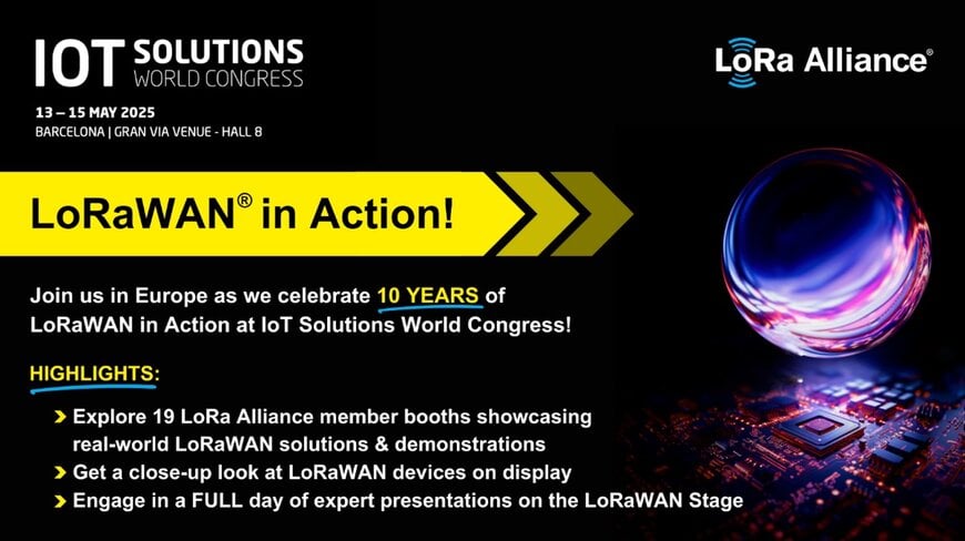 LoRa Alliance® Brings LoRaWAN® to IoT Solutions World Congress Showcasing Leading-Edge AI, Satellite, and Metering Integrations