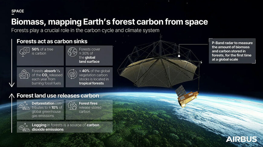 Airbus built forest monitoring satellite Biomass successfully launched