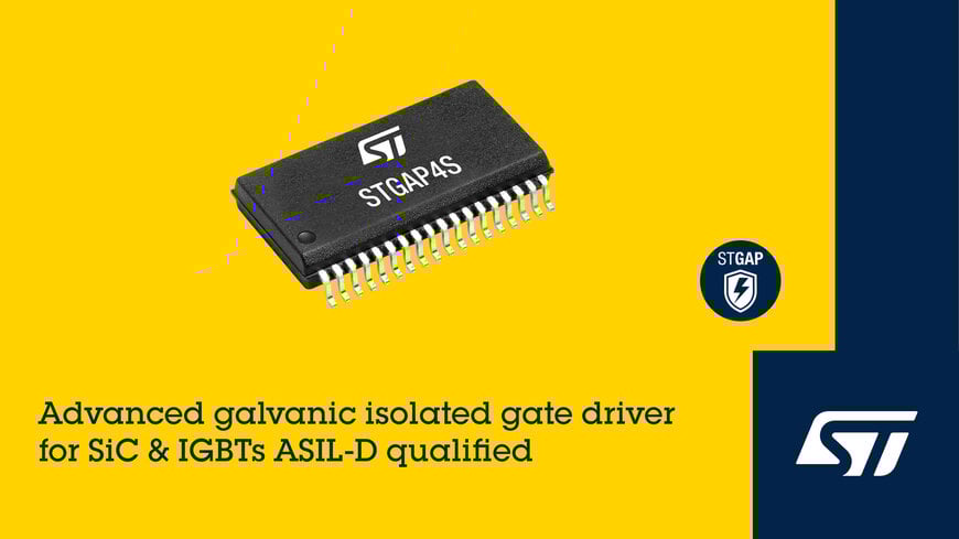 STGAP4S with high integration, galvanic isolation and diagnostics