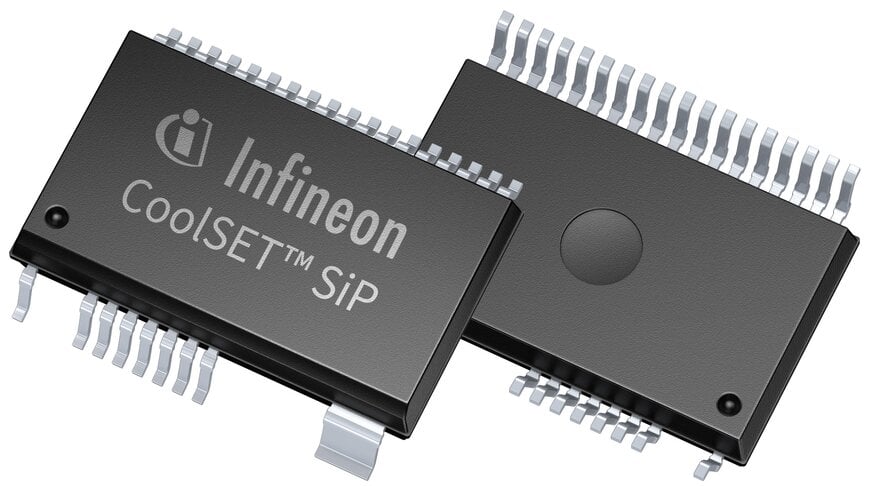 Infineon introduces a new CoolSET System in Package in a compact design for highly efficient power delivery up to 60 W for a wide input voltage range