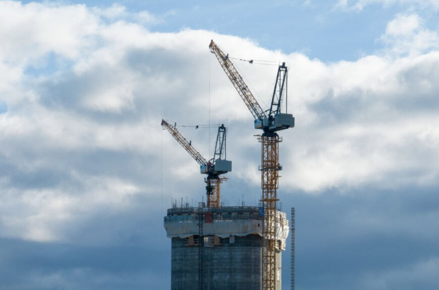 Liebherr-Krane erm&ouml;glichen schnellen Baufortschritt beim zweith&ouml;chsten Turm Skandinaviens