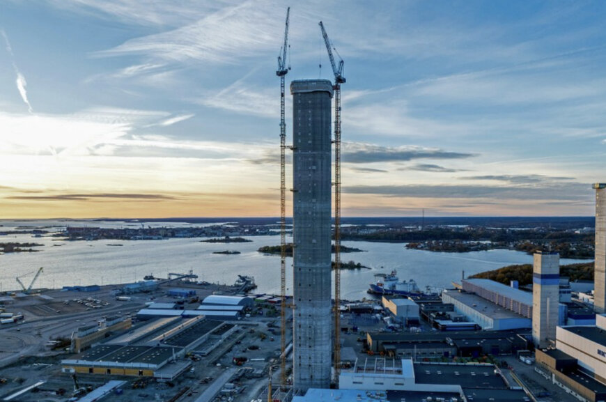 Liebherr-Krane erm&ouml;glichen schnellen Baufortschritt beim zweith&ouml;chsten Turm Skandinaviens