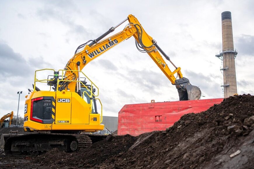 Two of the first JCB 145XR models swing into action