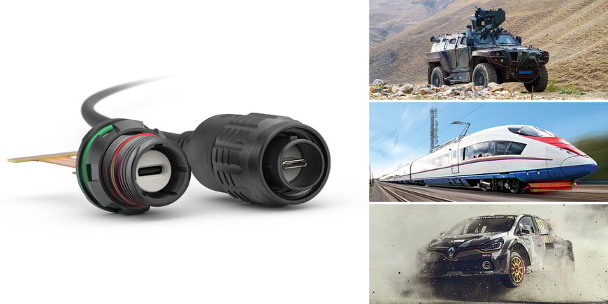 Ultra-rugged Fischer UltiMate™ Series now features USB-C connector with Ratchet Locking System for maximum vibration and shock resistance
