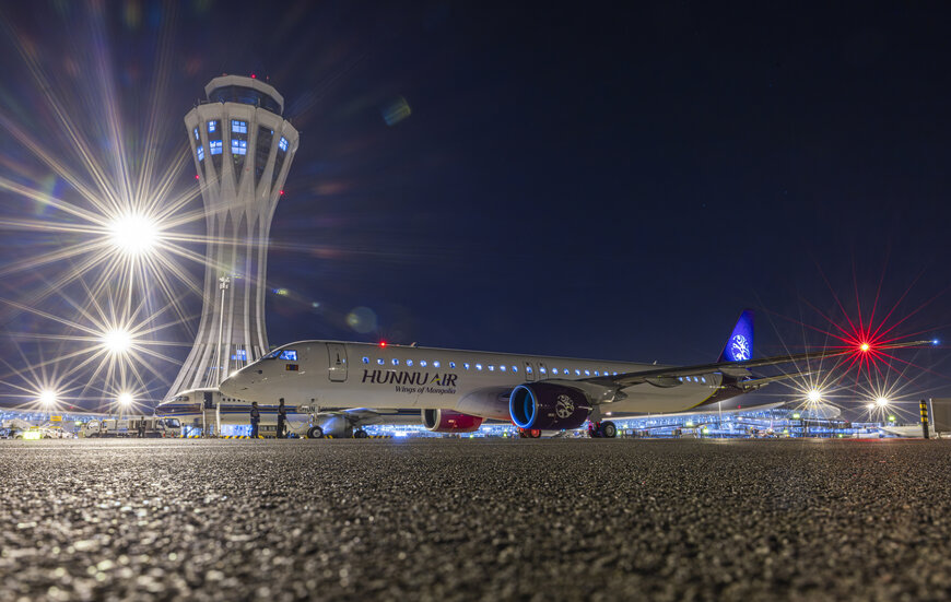 Hunnu Air Celebrates Launch of Embraer E2 Services Between Mongolia and China